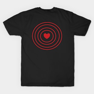 Love Target with Back Print T-Shirt